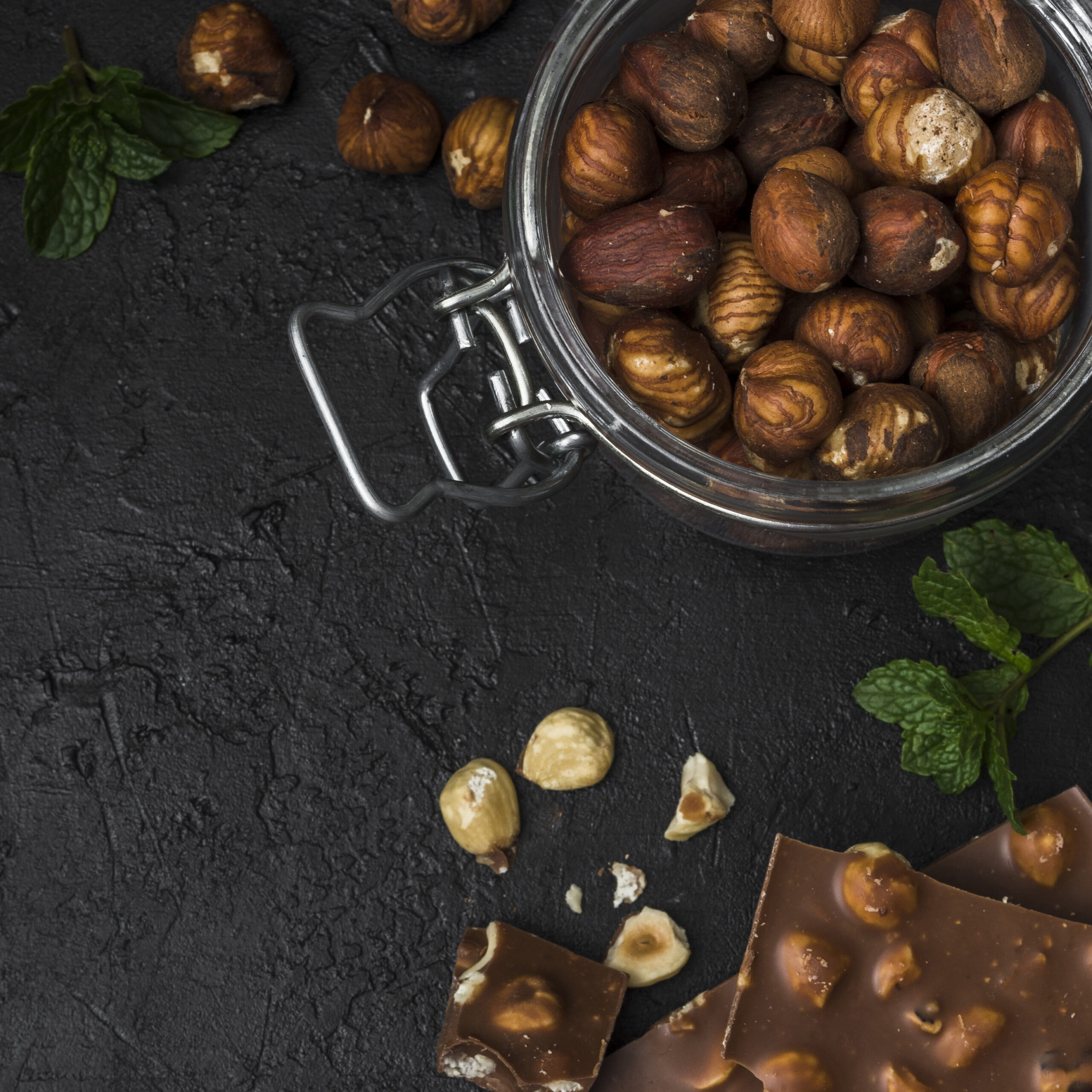 top-view-hazelnut-chocolate-table